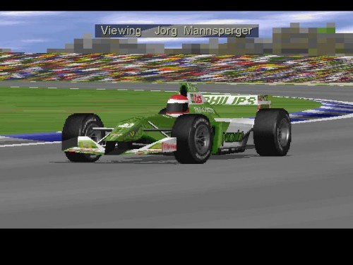 Jorg Mannsperger at the wheel of the new Minarae-Misfire at Silverstone.