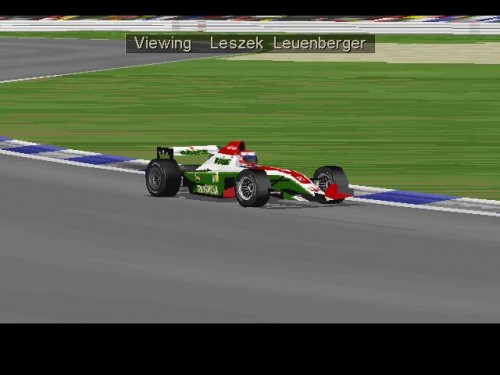Leszek Leuenberger in the controversial Scicilia Maserati at Silverstone.