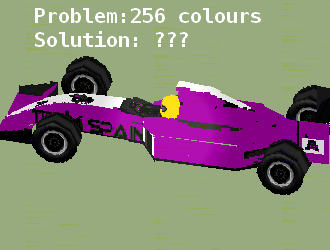 The Image of the Spain Car in 3d with wrong colours